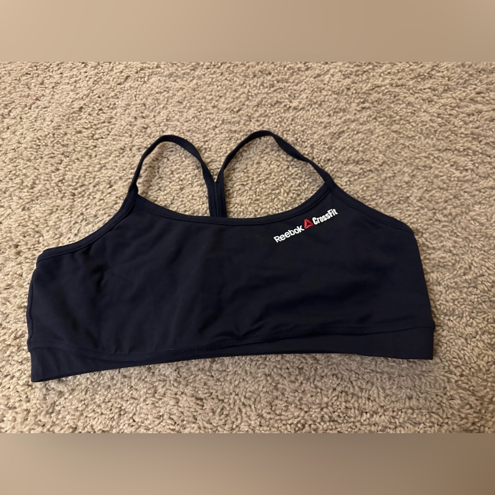 Black Reebok crossfit bra